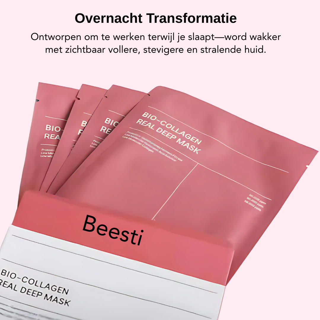 Een Stralend Gezicht in Een Nacht (4 CollageenMaskers)