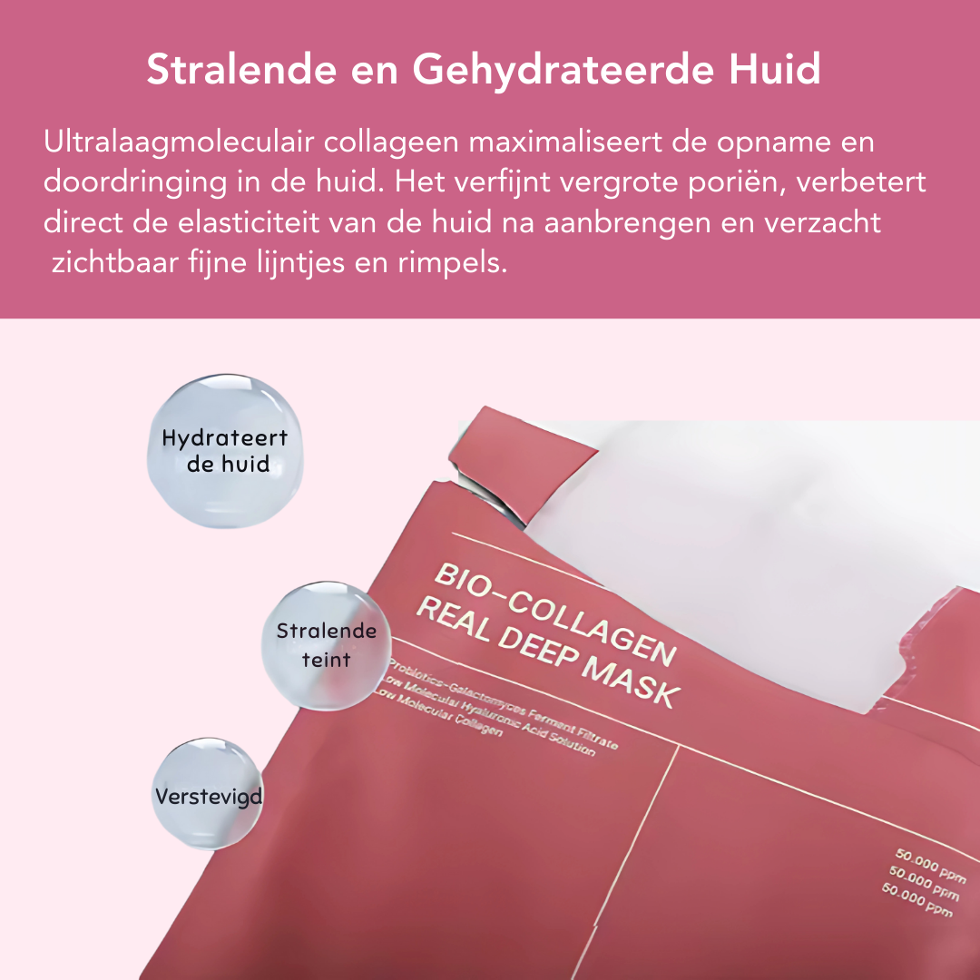 Een Stralend Gezicht in Een Nacht (4 CollageenMaskers)