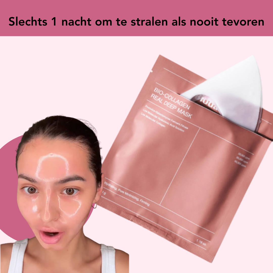 Een Stralend Gezicht in Een Nacht (4 CollageenMaskers)