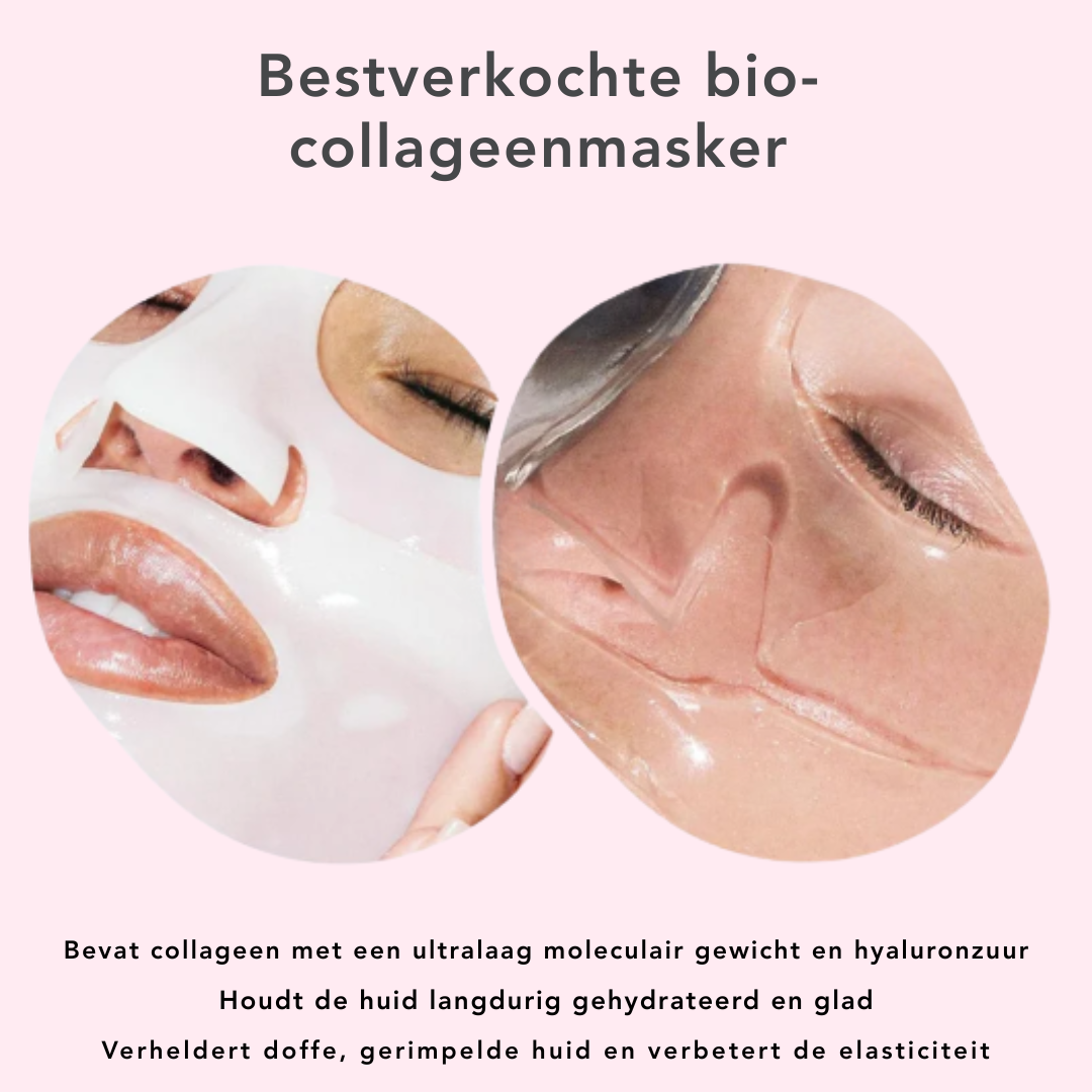 Een Stralend Gezicht in Een Nacht (4 CollageenMaskers)